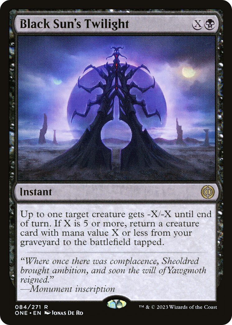 Black Sun's Twilight (ONE-084) [Phyrexia: All Will Be One] Foil
