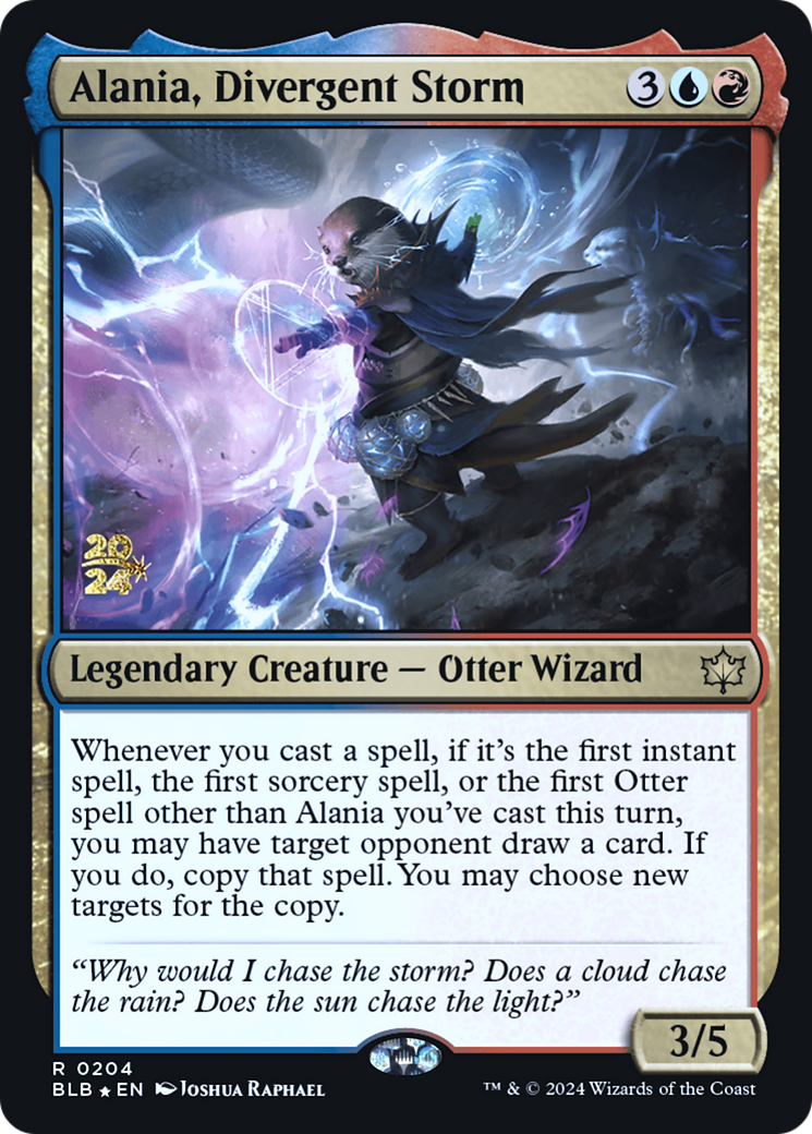 Alania, Divergent Storm (PRE-204S) [Bloomburrow Promos] Foil