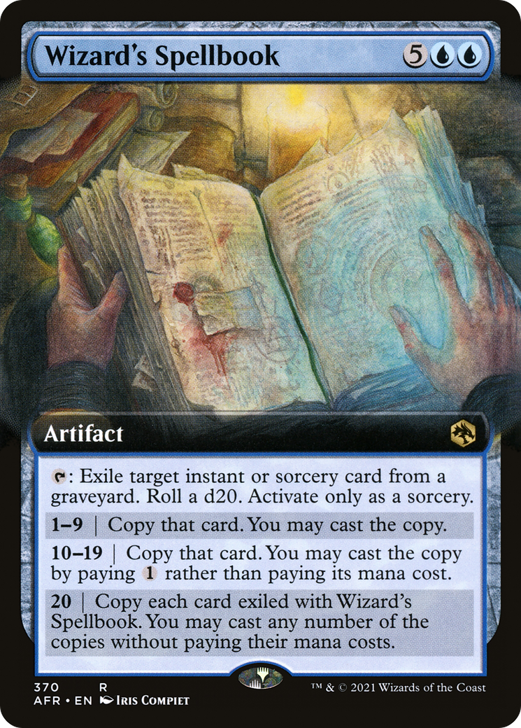 Wizard's Spellbook (Extended Art) (AFR-370) [Adventures in the Forgotten Realms]
