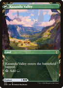 Kazandu Mammoth // Kazandu Valley (ZNR-305) [Zendikar Rising]: (Showcase) Foil