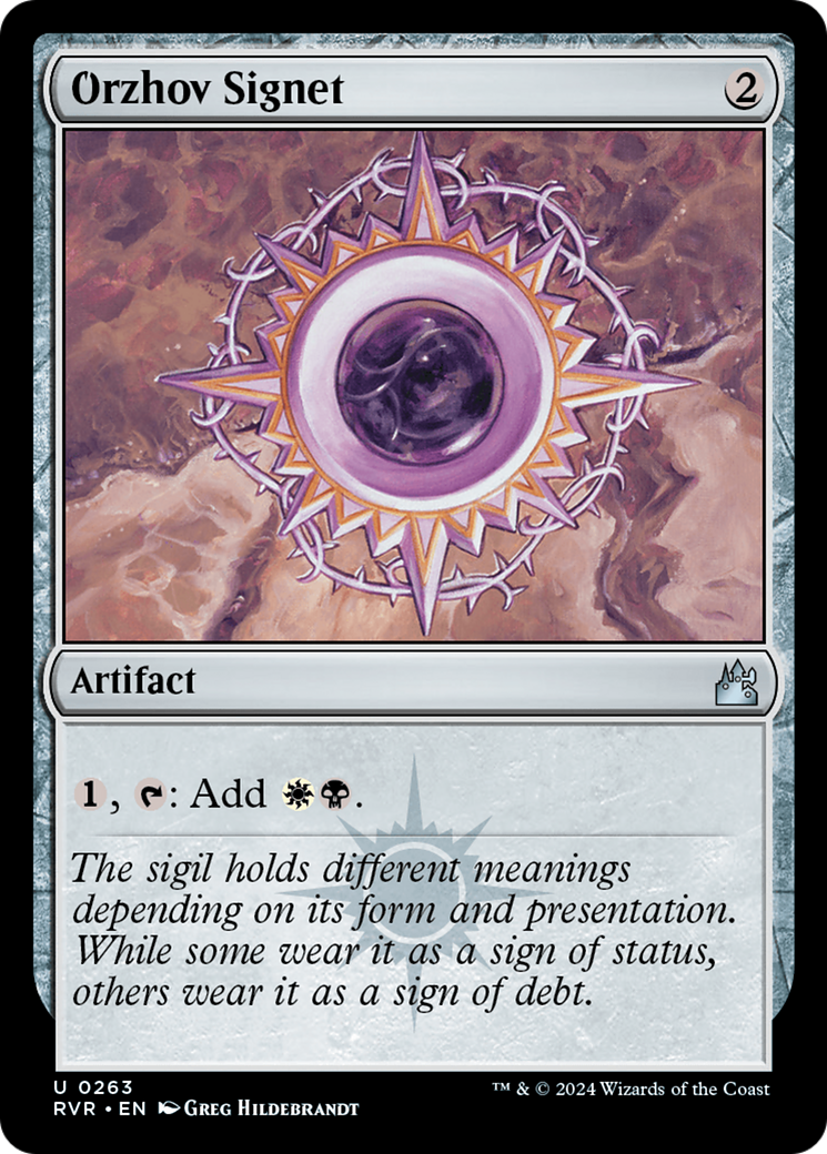Orzhov Signet (RVR-263) [Ravnica Remastered]