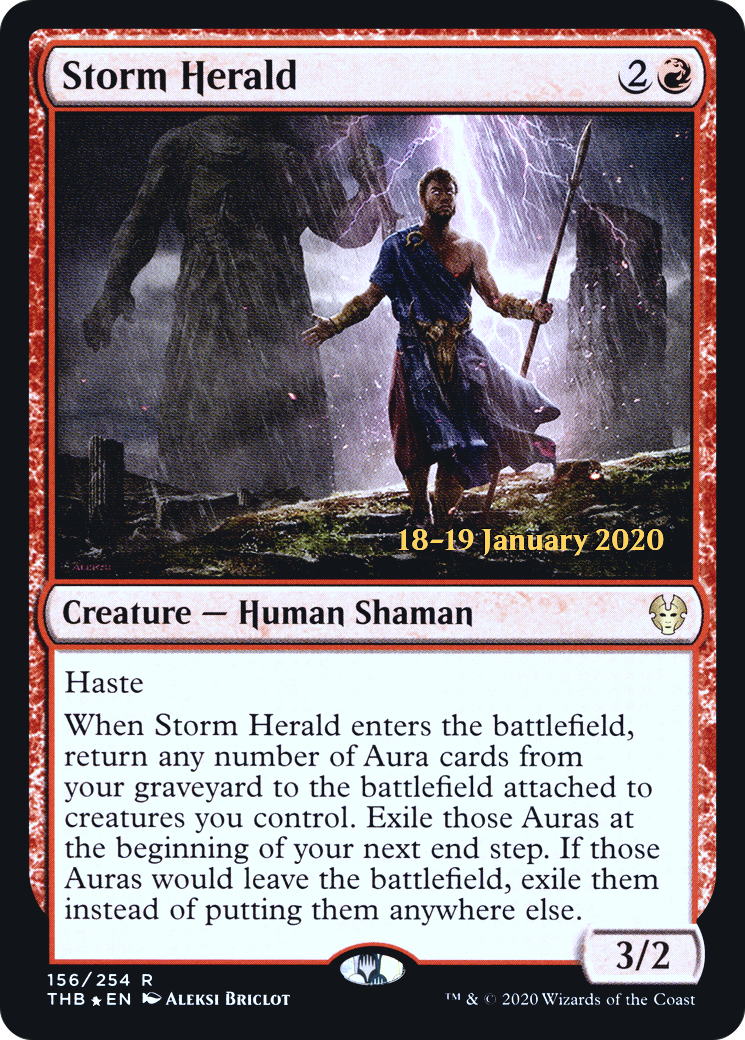 Storm Herald (PRE-156S) [Theros Beyond Death Promos] Foil