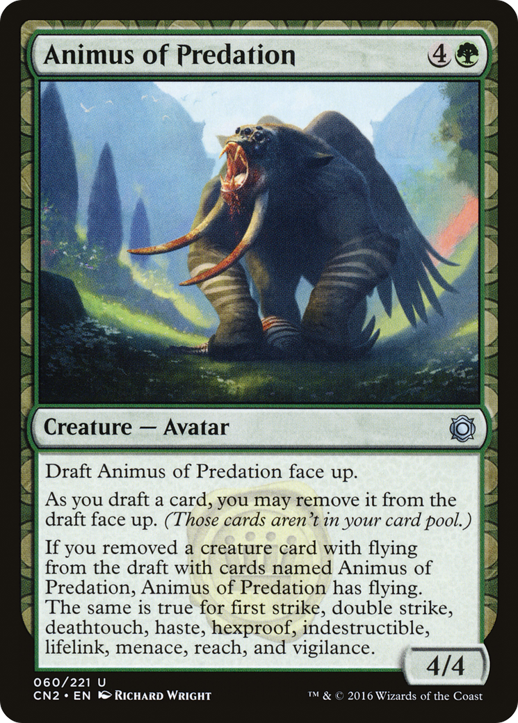 Animus of Predation (CN2-060) [Conspiracy: Take the Crown]: (draft)