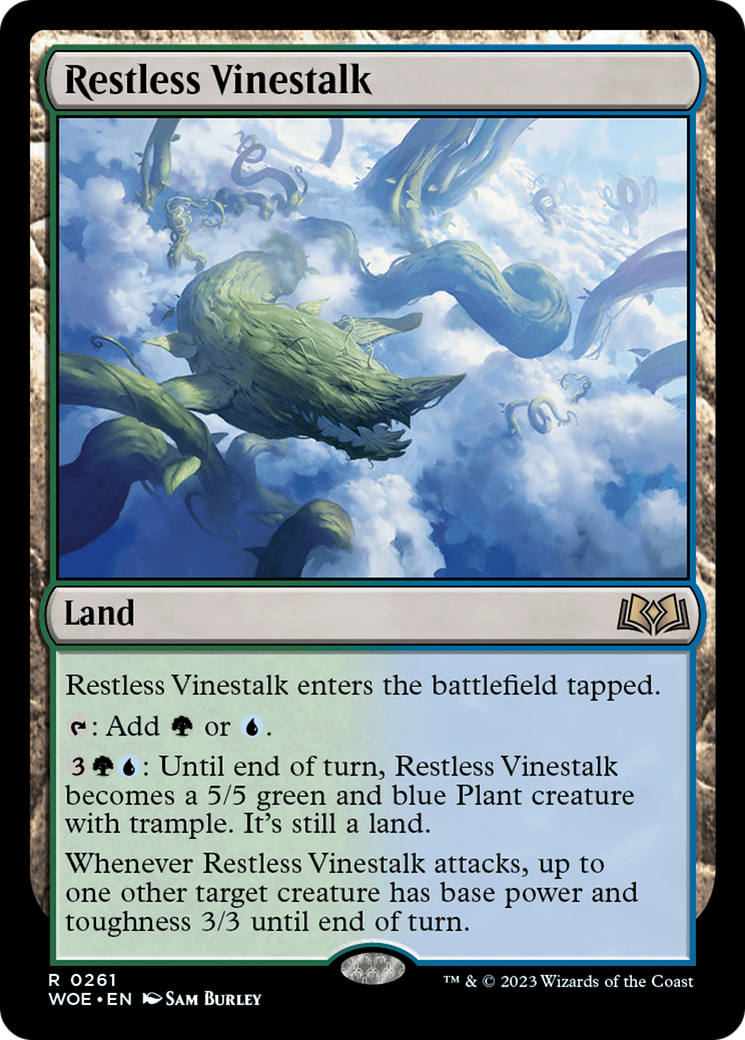 Restless Vinestalk (WOE-261) [Wilds of Eldraine] Foil