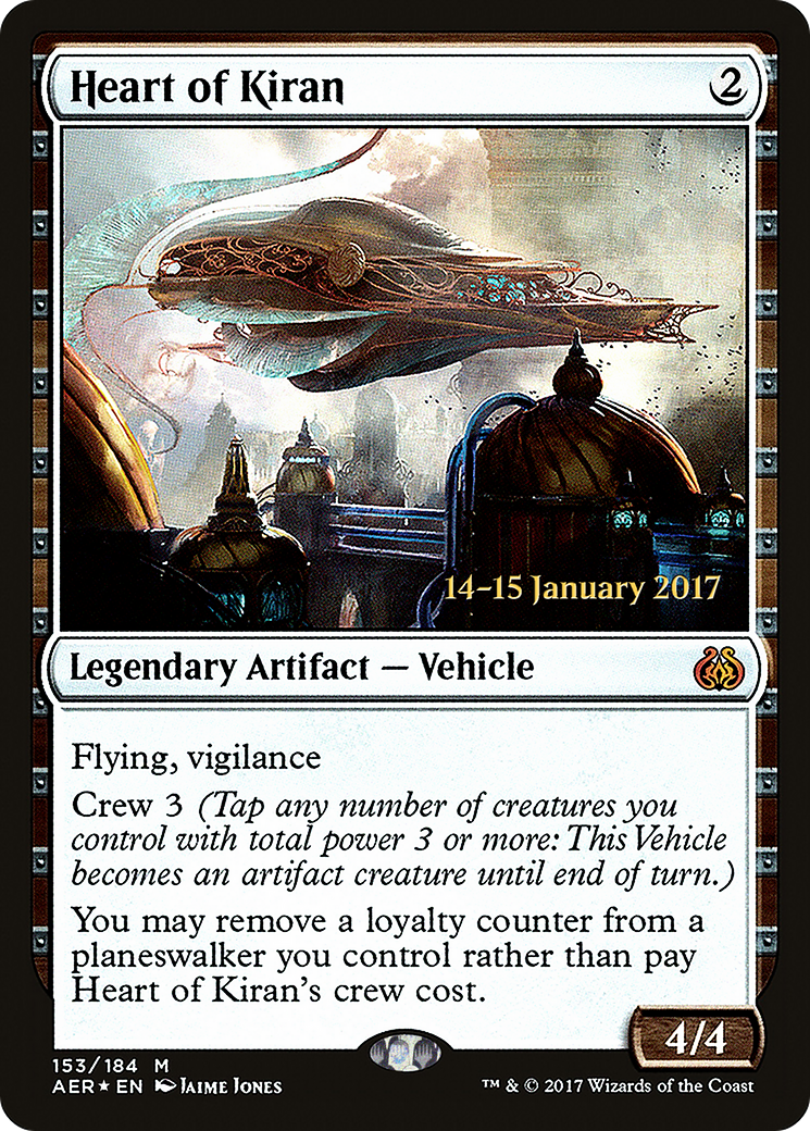 Heart of Kiran (PRE-153S) [Aether Revolt Promos] Foil