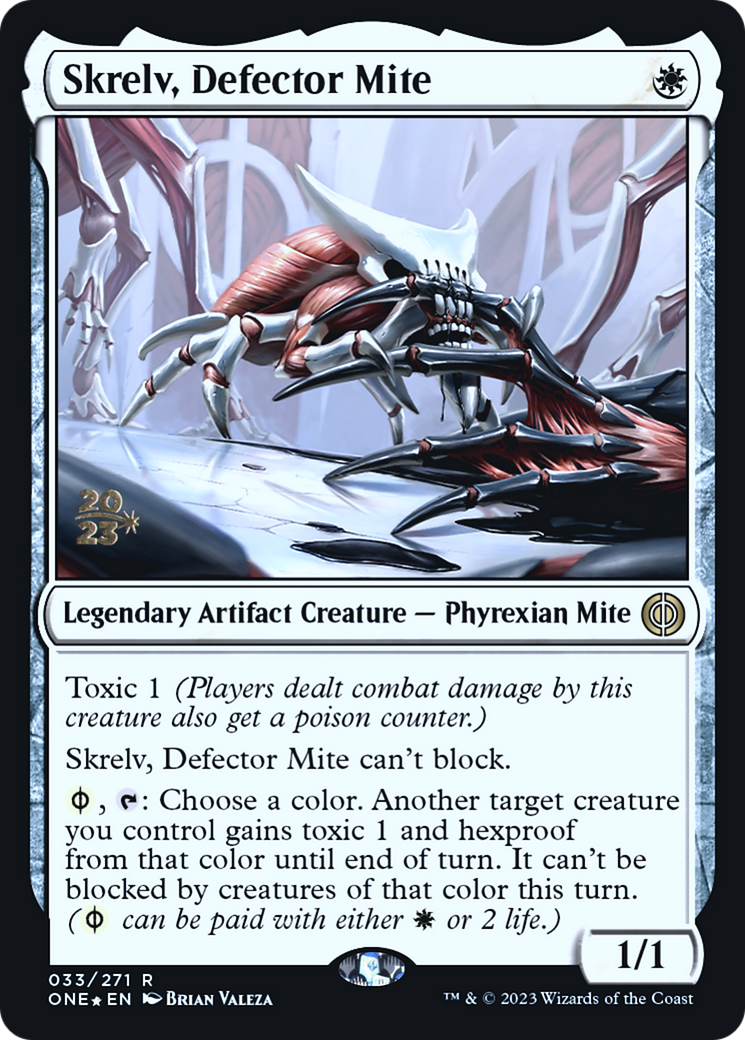 Skrelv, Defector Mite (PRE-33S) [Phyrexia: All Will Be One Promos] Foil