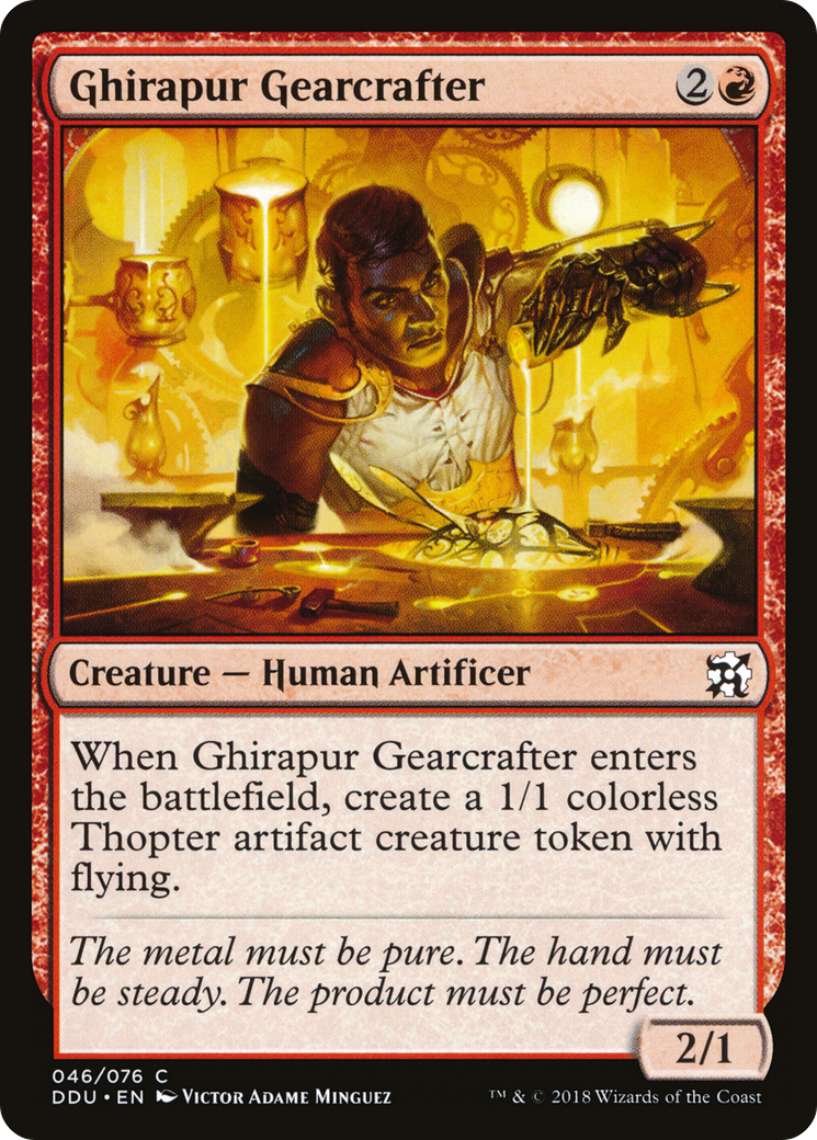 Ghirapur Gearcrafter (DDU-046) [Duel Decks: Elves vs. Inventors]