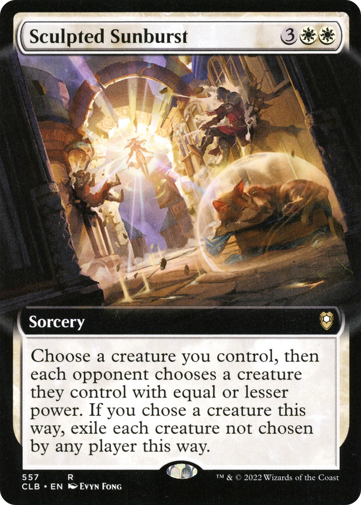 Sculpted Sunburst (Extended Art) (CLB-557) [Commander Legends: Battle for Baldur's Gate]