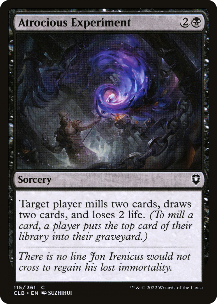 Atrocious Experiment (CLB-115) [Commander Legends: Battle for Baldur's Gate]