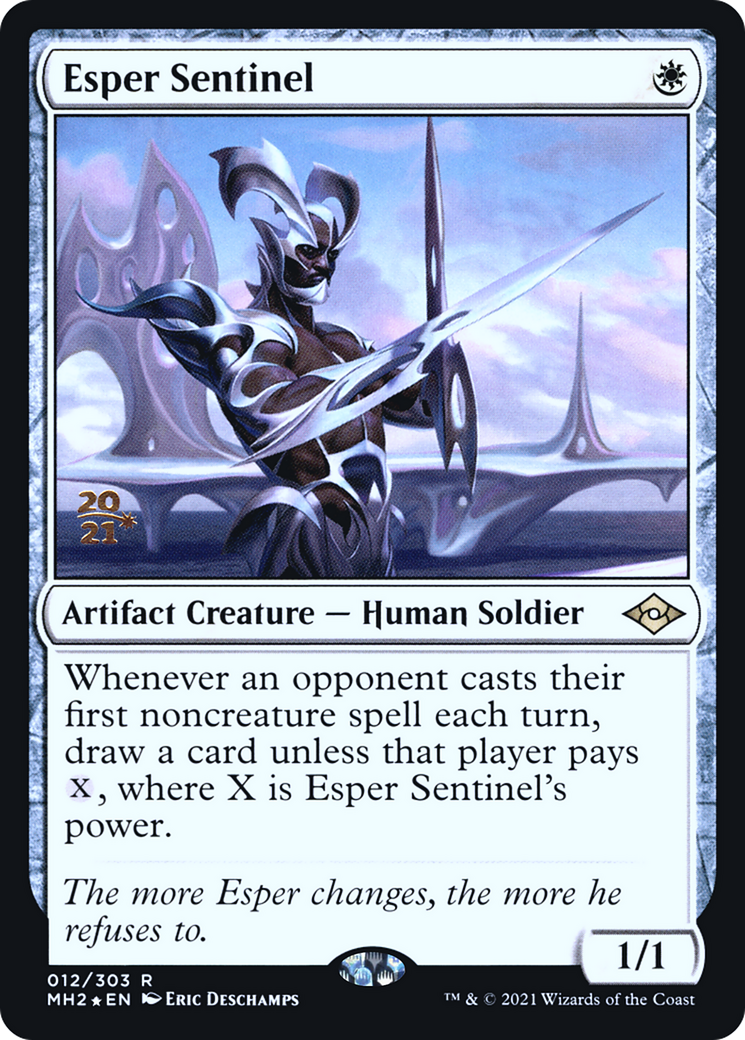 Esper Sentinel (PRE-12S) [Modern Horizons 2 Promos] Foil