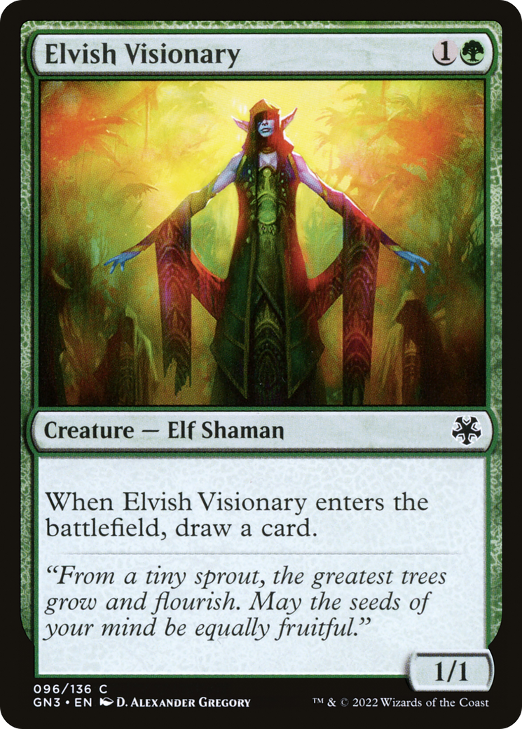 Elvish Visionary (GN3-096) [Game Night: Free-for-All]