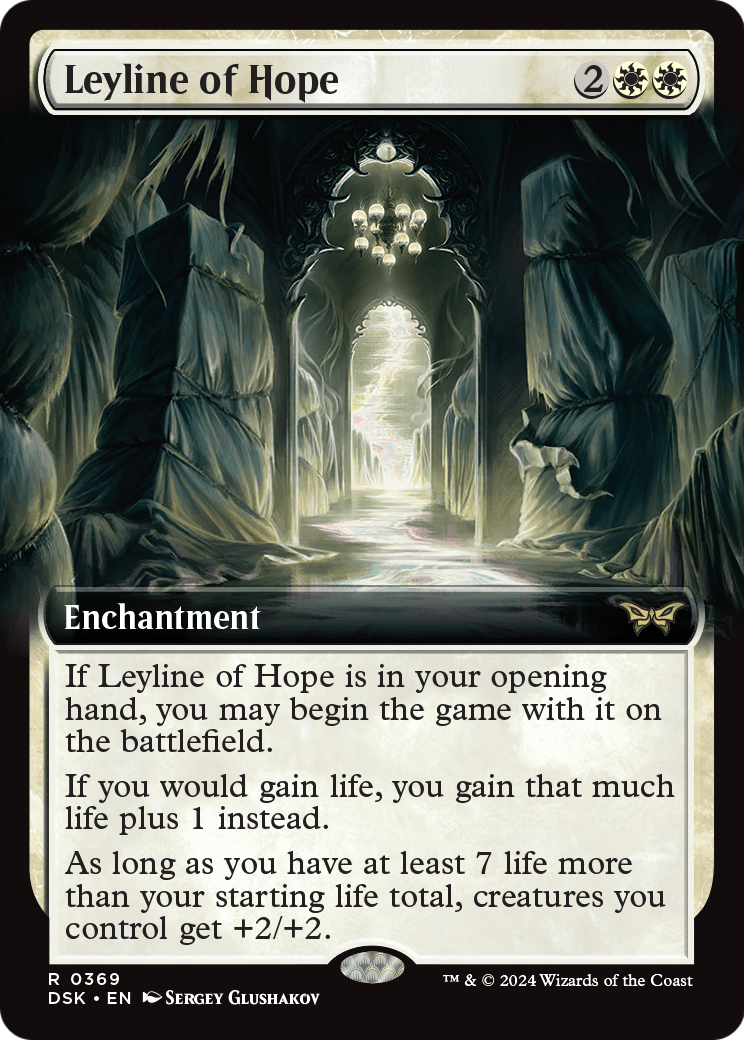 Leyline of Hope (Extended Art) (DSK-369) [Duskmourn: House of Horror]