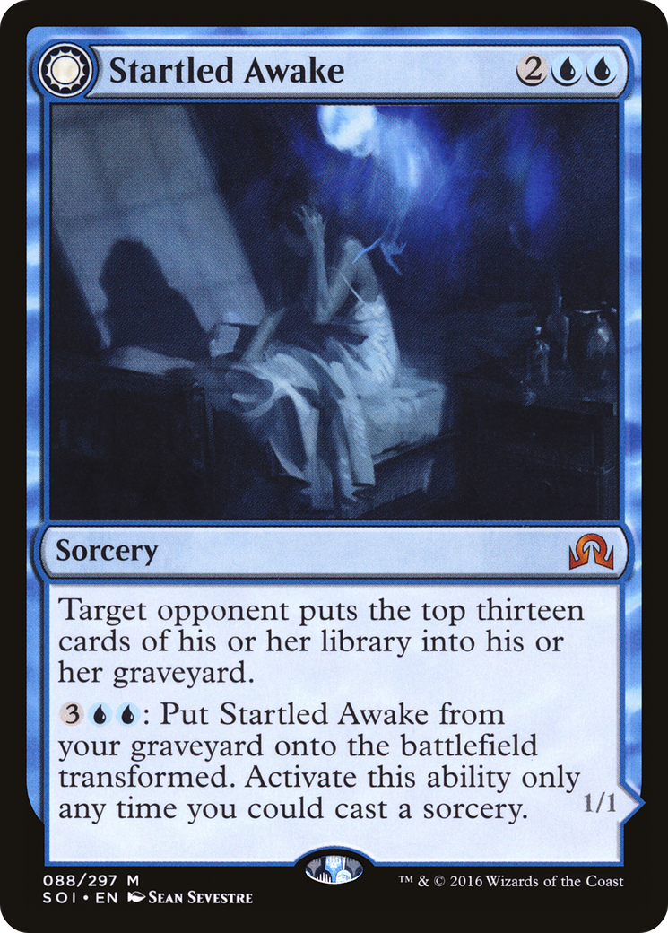 Startled Awake // Persistent Nightmare (SOI-088) [Shadows over Innistrad]: (Double Faced Transform) Foil