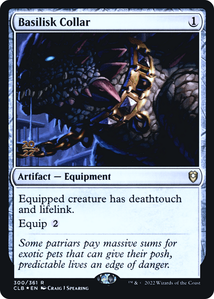 Basilisk Collar (PRE-300) [Battle for Baldur's Gate Promos] Foil