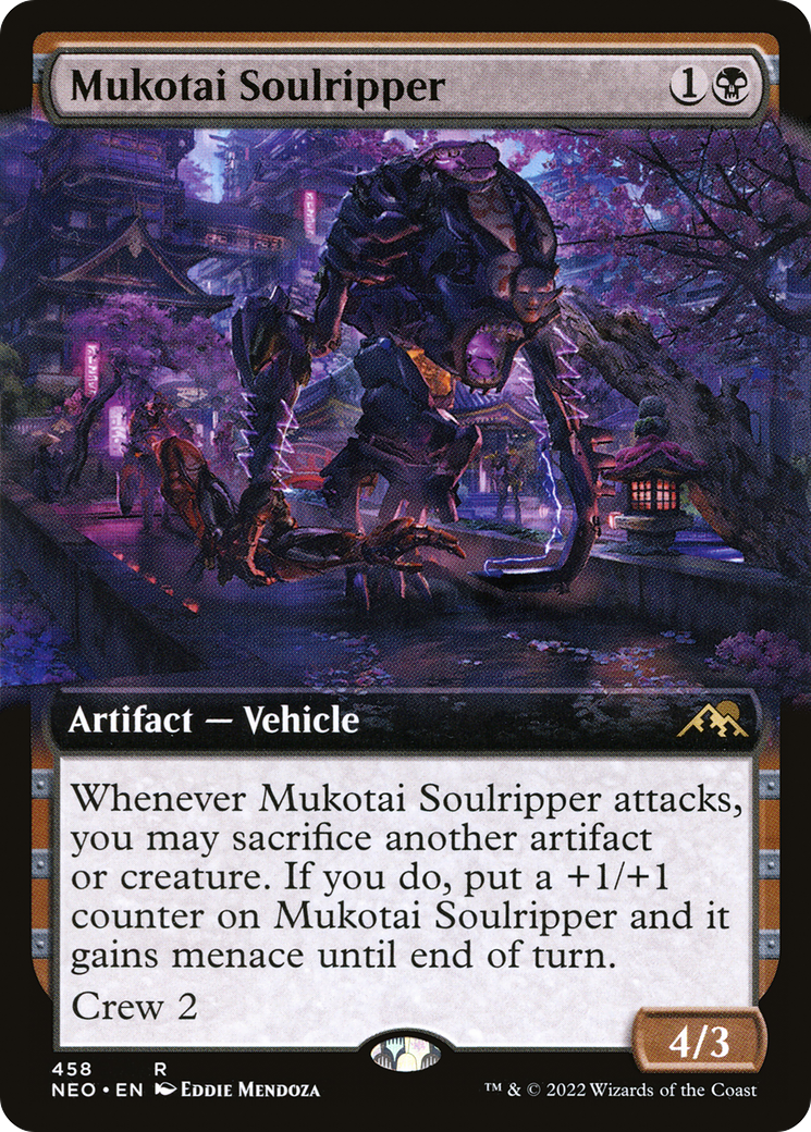 Mukotai Soulripper (Extended Art) (NEO-458) [Kamigawa: Neon Dynasty]
