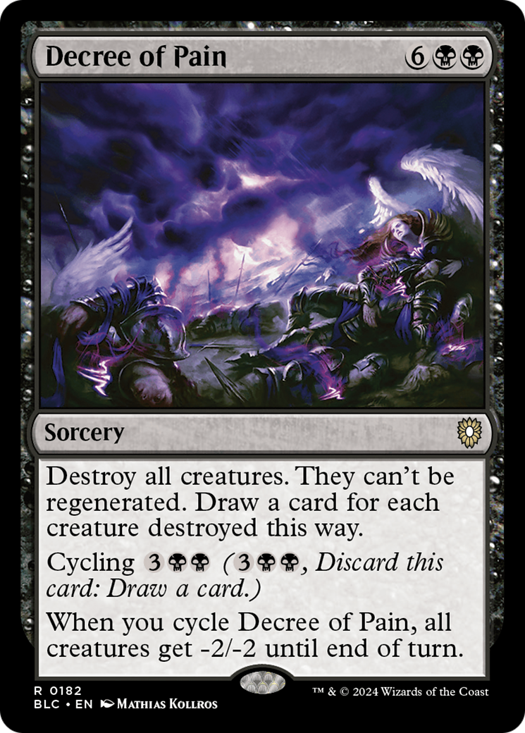 Decree of Pain (BLC-182) [Bloomburrow Commander]