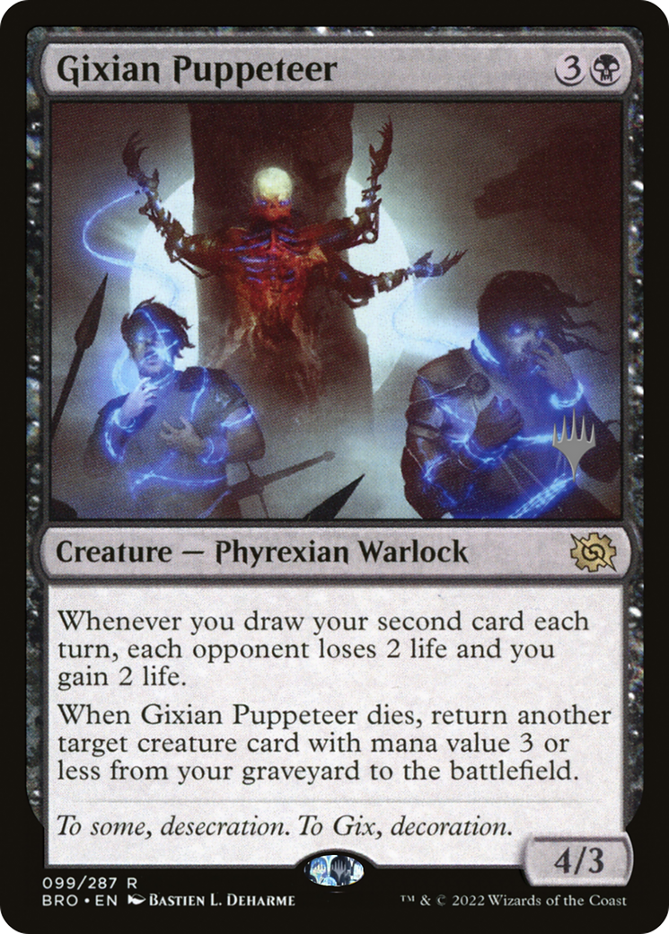 Gixian Puppeteer (PPBRO-099) [Promo Pack: The Brothers' War Promos]