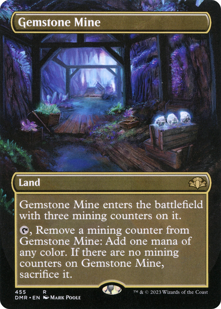 Gemstone Mine (DMR-455) [Dominaria Remastered] (Borderless) Foil