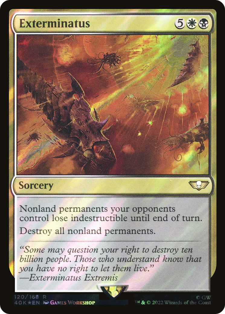 Exterminatus (Surge Foil) (40K-120) [Warhammer 40,000 Commander] Foil