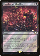 Mandate of Abaddon (Surge Foil) (40K-040) [Warhammer 40,000 Commander] Foil
