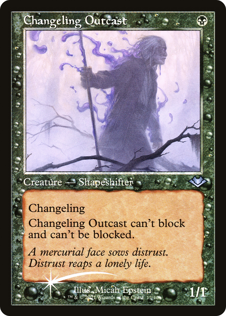 Changeling Outcast (Retro Frame) (MH1-012) [Modern Horizons 1 Timeshifts] Foil