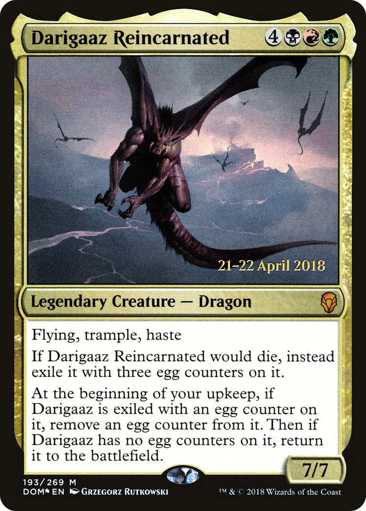Darigaaz Reincarnated (PRE-193S) [Dominaria Promos] Foil