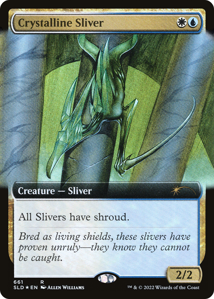 Crystalline Sliver (Extended Art) (SLD-661) [Secret Lair Drop] Foil