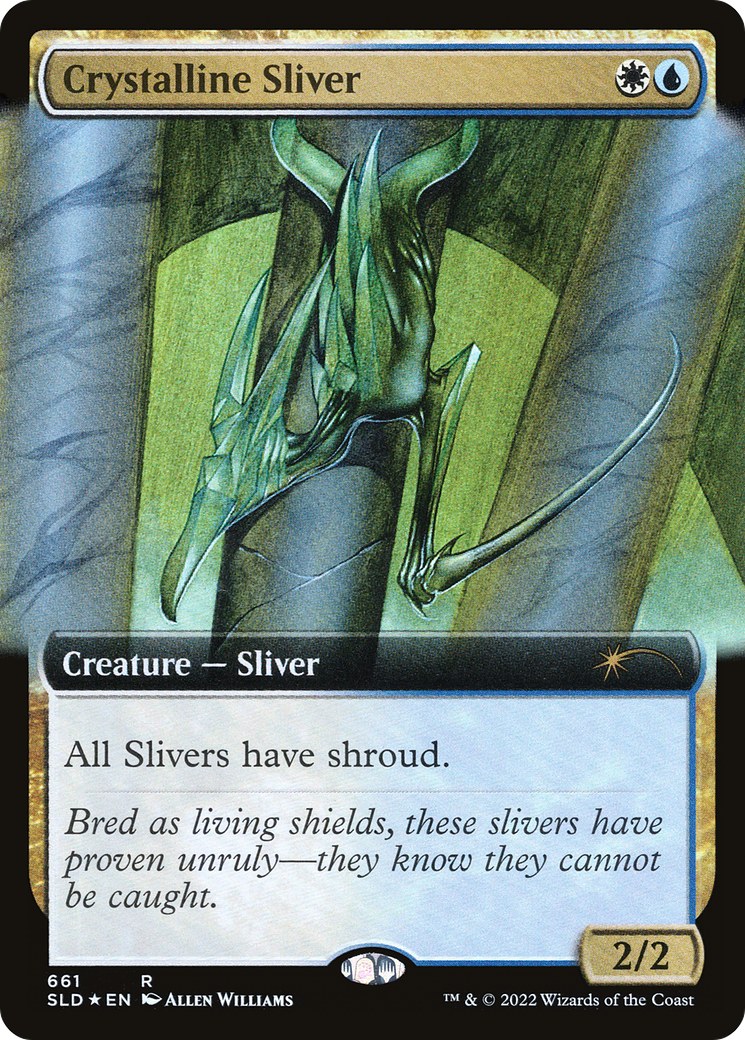 Crystalline Sliver (SLD-661) [Secret Lair Drop]: (Extended Art) Foil