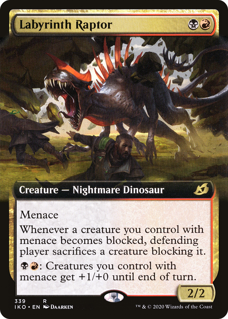 Labyrinth Raptor (IKO-339) [Ikoria: Lair of Behemoths]: (Extended Art)