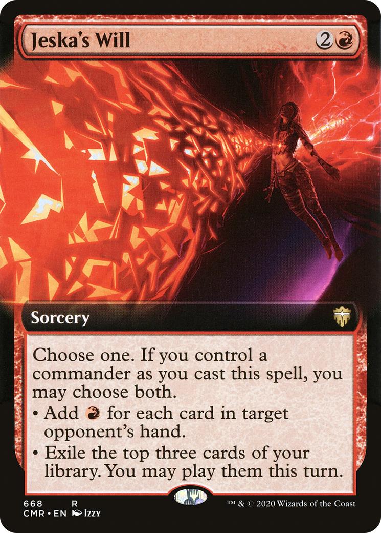 Jeska's Will (CMR-668) [Commander Legends]: (Extended Art) Foil