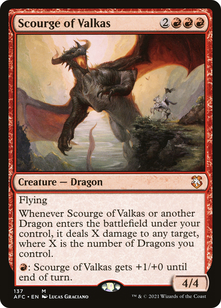 Scourge of Valkas (AFC-137) [Forgotten Realms Commander]