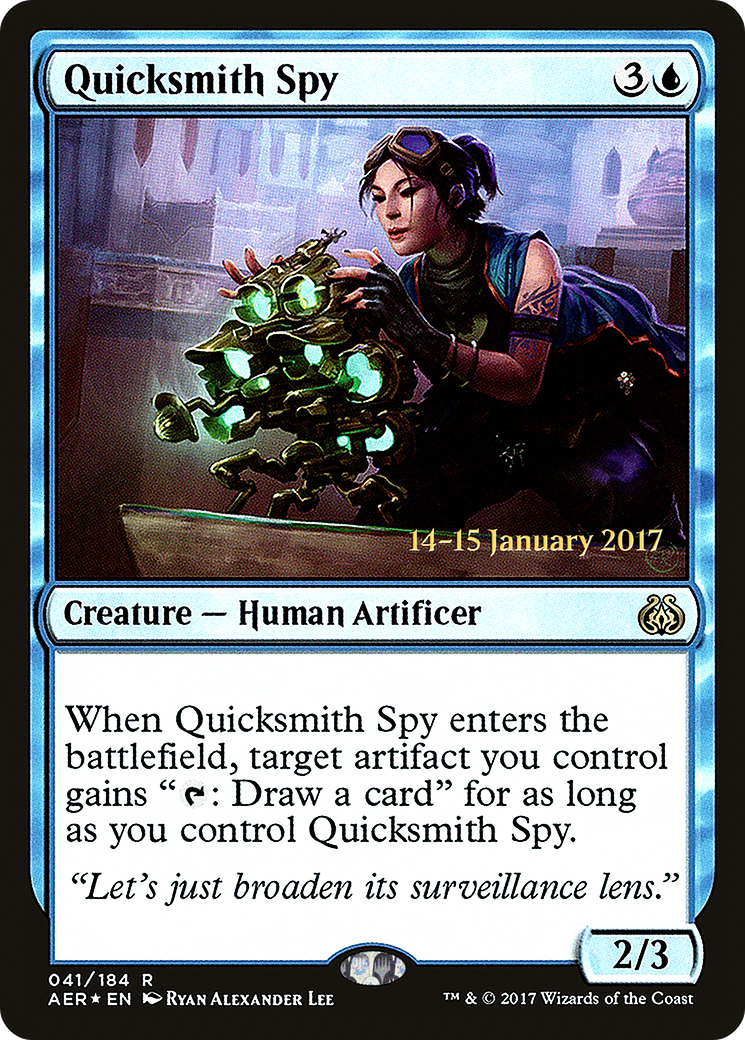 Quicksmith Spy (PRE-41S) [Aether Revolt Promos] Foil