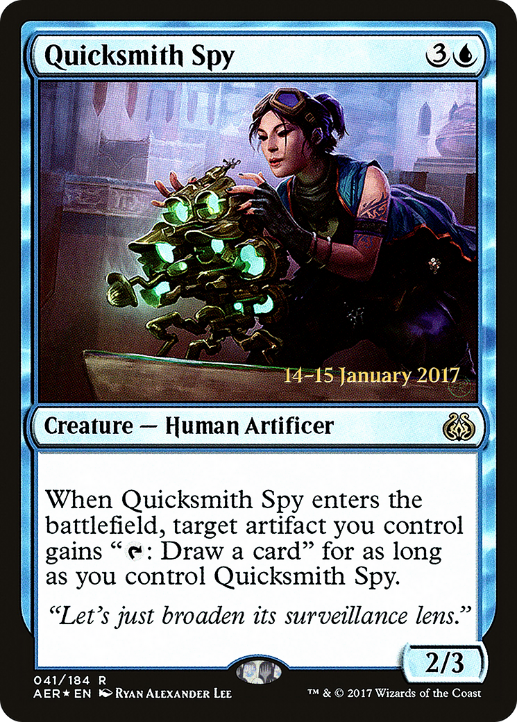 Quicksmith Spy (PRE-41S) [Aether Revolt Promos] Foil