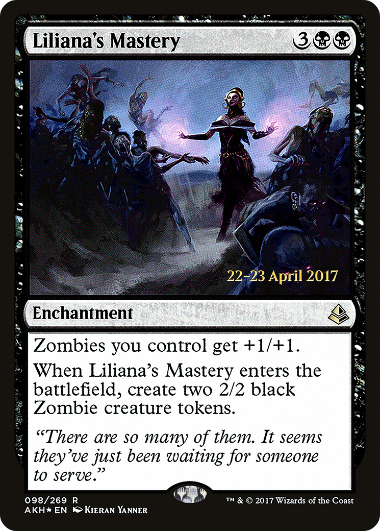 Liliana's Mastery (PRE-98S) [Amonkhet Promos] Foil