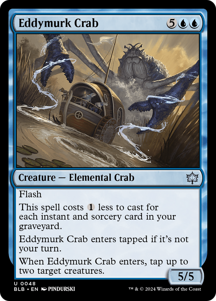 Eddymurk Crab (BLB-048) [Bloomburrow]