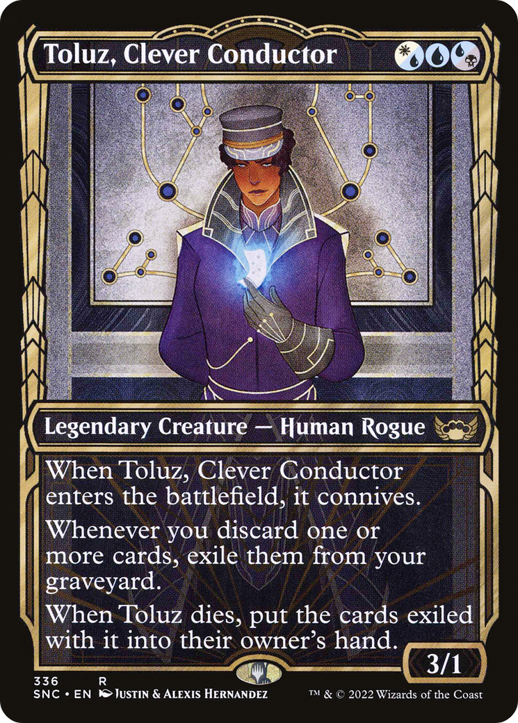Toluz, Clever Conductor (SNC-336) [Streets of New Capenna]: (Showcase) Foil