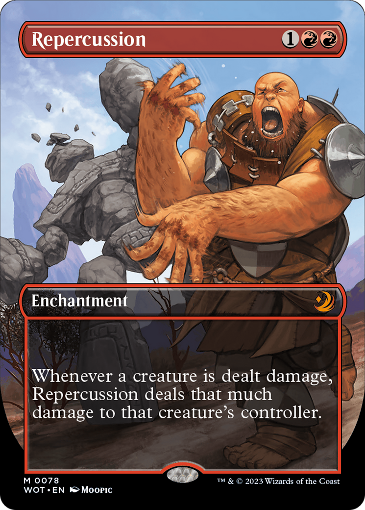 Repercussion (WOT-078) [Wilds of Eldraine: Enchanting Tales] (Borderless) Foil