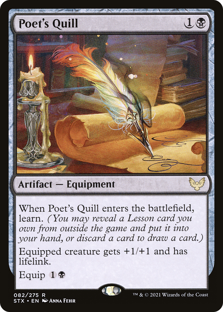 Poet's Quill (STX-082) [Strixhaven: School of Mages]