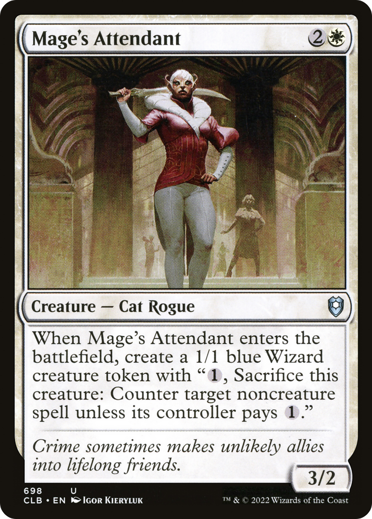 Mage's Attendant (CLB-698) [Commander Legends: Battle for Baldur's Gate]