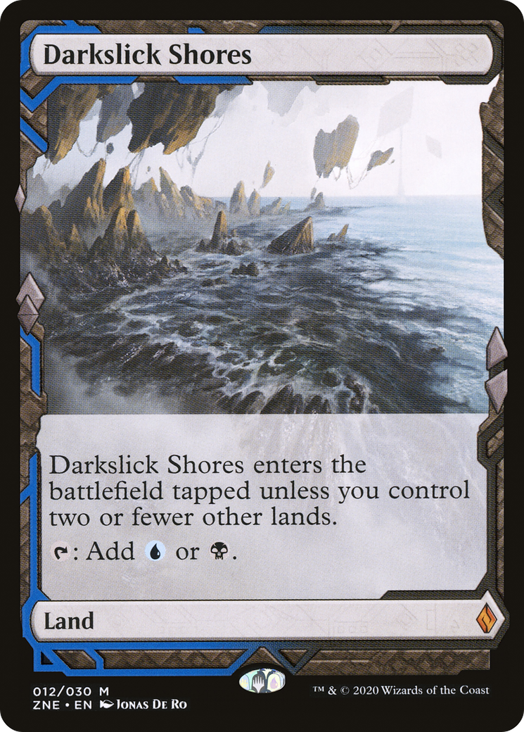 Darkslick Shores (ZNE-012) [Zendikar Rising Expeditions] Foil