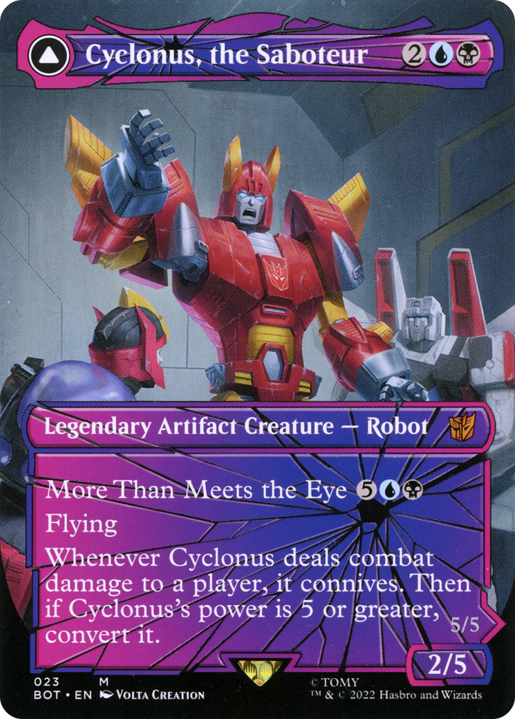 Cyclonus, the Saboteur (Shattered Glass) (BOT-023) (Borderless) [Transformers]