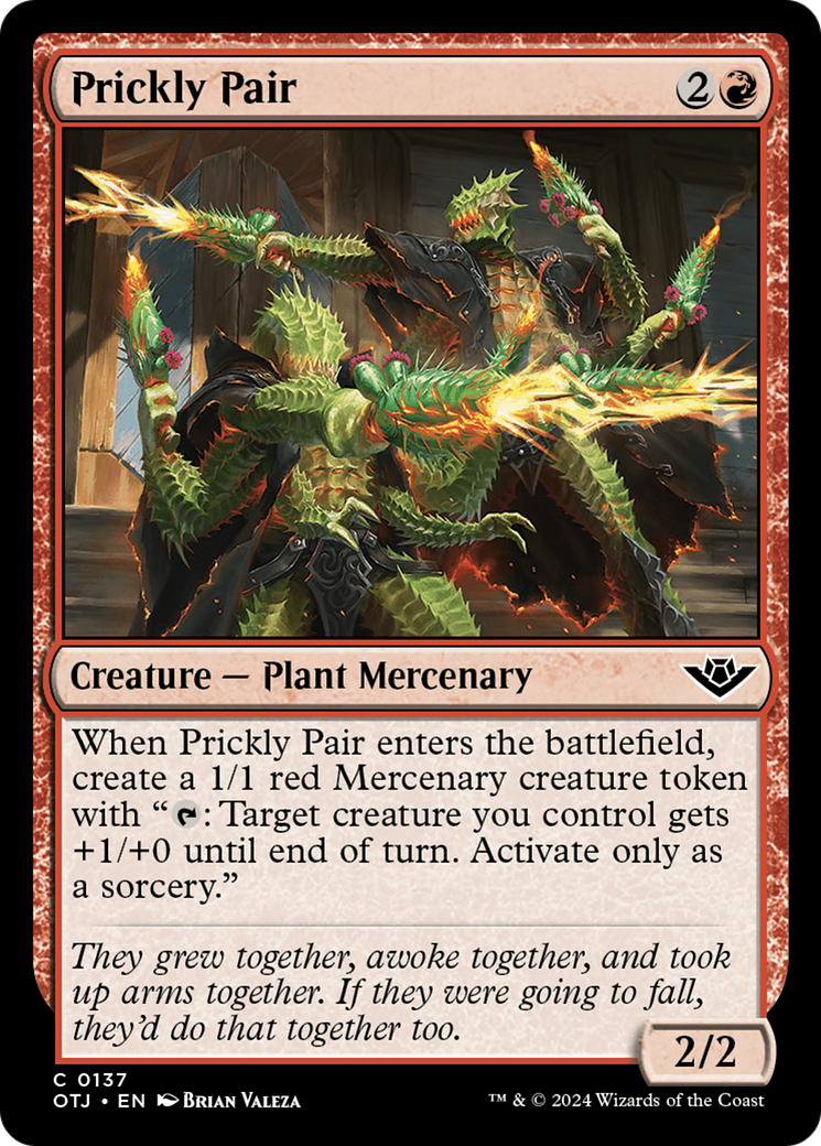 Prickly Pair (OTJ-137) [Outlaws of Thunder Junction] Foil