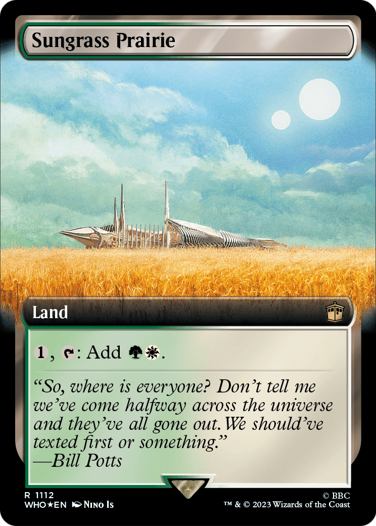 Sungrass Prairie (Extended Art) (Surge Foil) (WHO-1112) [Doctor Who] Foil