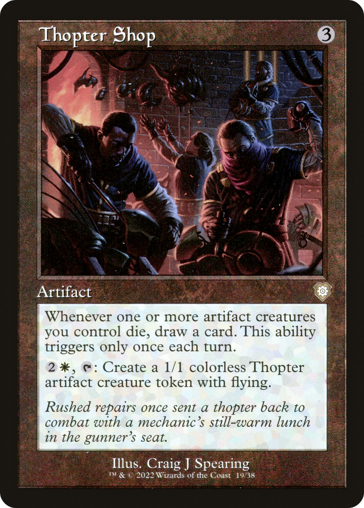 Thopter Shop (Retro Frame) (BRC-019) [The Brothers' War Commander]
