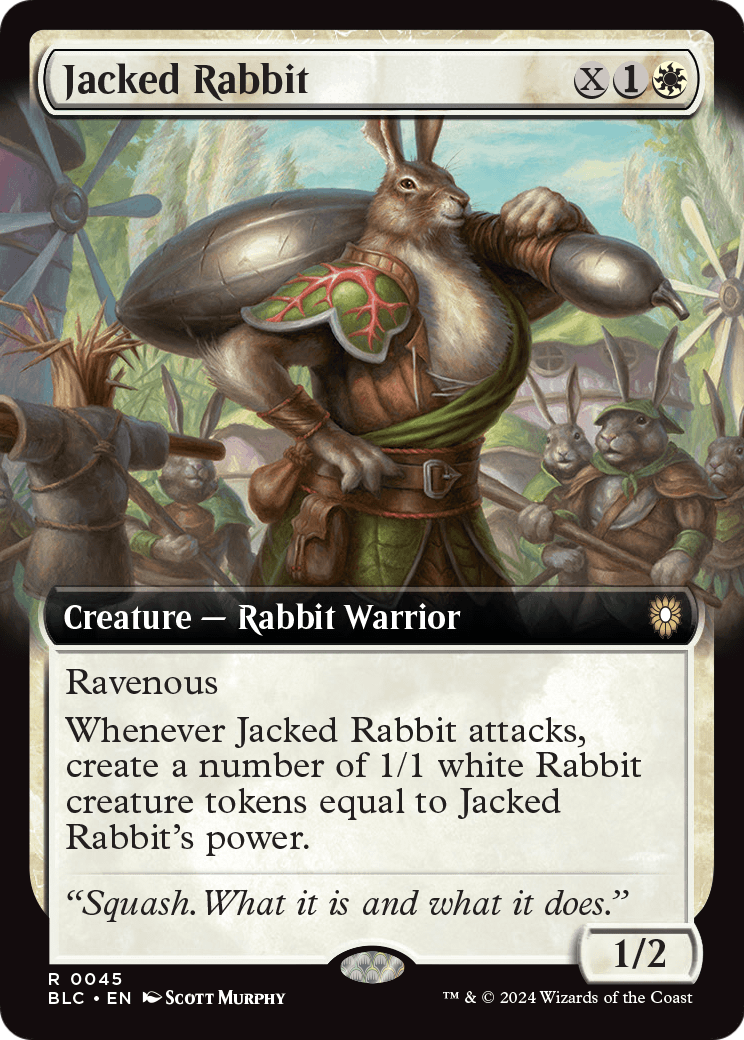 Jacked Rabbit (Extended Art) (BLC-045) [Bloomburrow Commander]