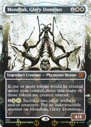 Mondrak, Glory Dominus (ONE-424) [Phyrexia: All Will Be One]: (Showcase) (Borderless) Foil