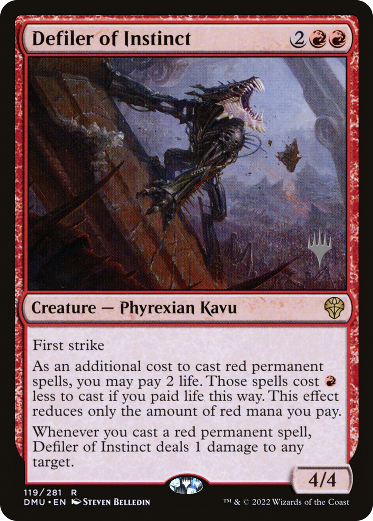 Defiler of Instinct (PPDMU-119) [Promo Pack: Dominaria United Promos] Foil