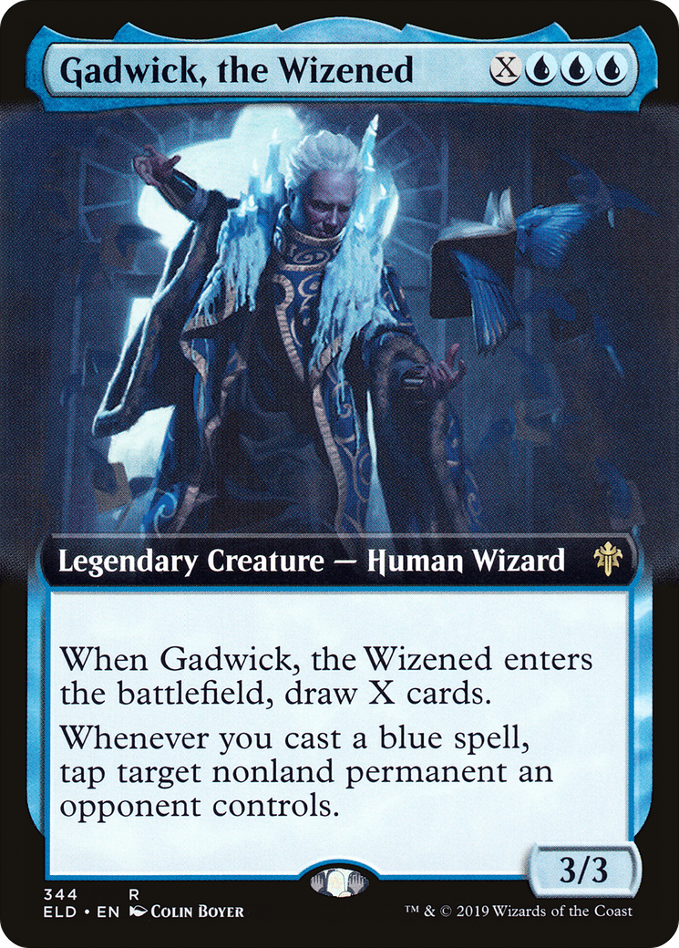 Gadwick, the Wizened (ELD-344) [Throne of Eldraine]: (Extended Art) Foil