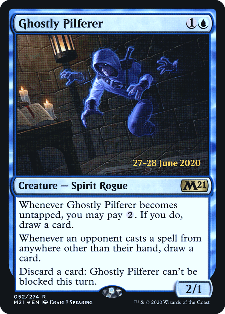 Ghostly Pilferer (PRE-52S) [Core Set 2021 Promos] Foil