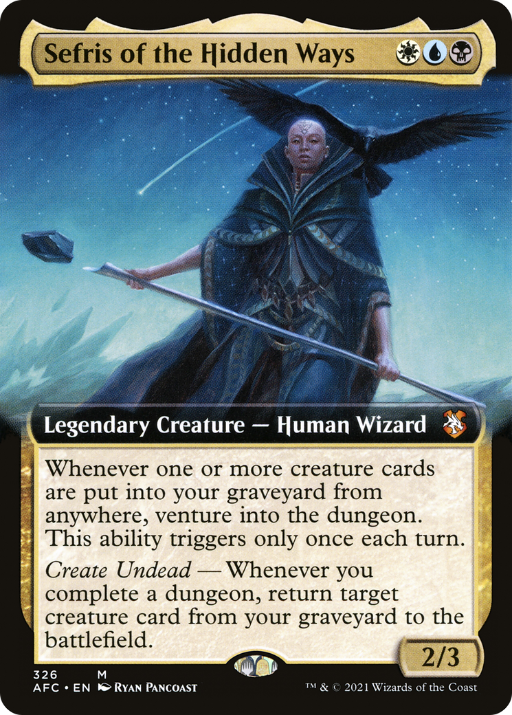Sefris of the Hidden Ways (Extended Art) (AFC-326) [Forgotten Realms Commander]